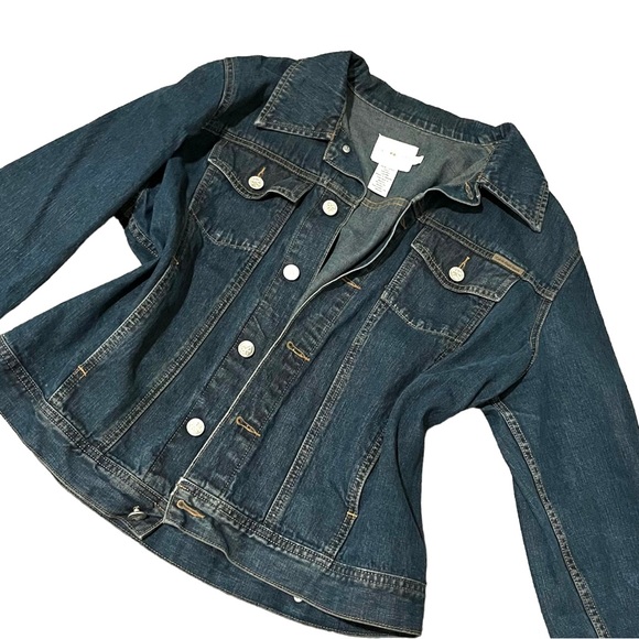 HP🎉 Calvin Klein Jeans Denim Long Sleeve Point Collar Trucker Jacket - Picture 5 of 6